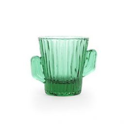 Shotglas Kaktus aus grünem Glas
